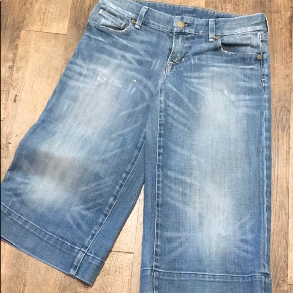 CITIZEN OF HUMANITY Denim LONG SHORTS size 28 - Picture 3 of 8